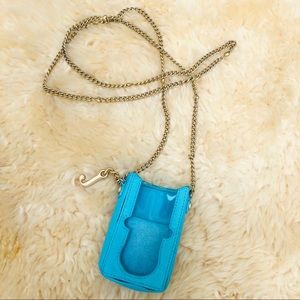 Juicy Couture blue turquoise leather iPod case